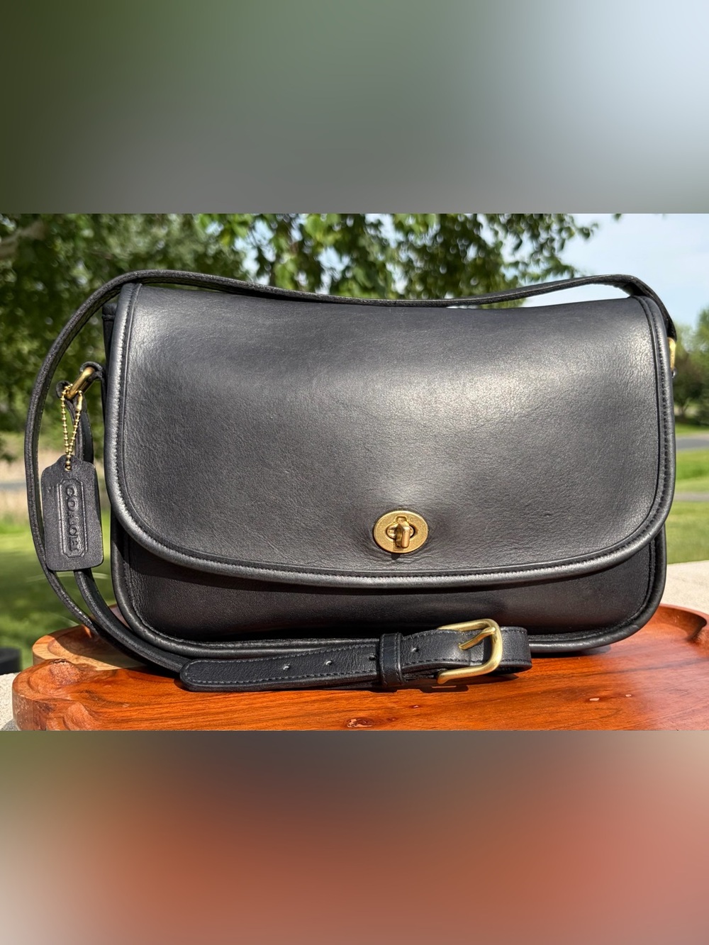 Vintage COACH City Bag Black Leather style 9790 EUC - Picture 17 of 17
